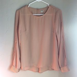 Blush Blouse with gold